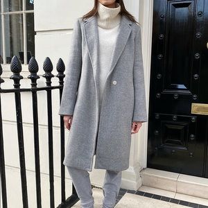 Aritzia Babaton Stedman coat. Size xs. Heather Light Grey